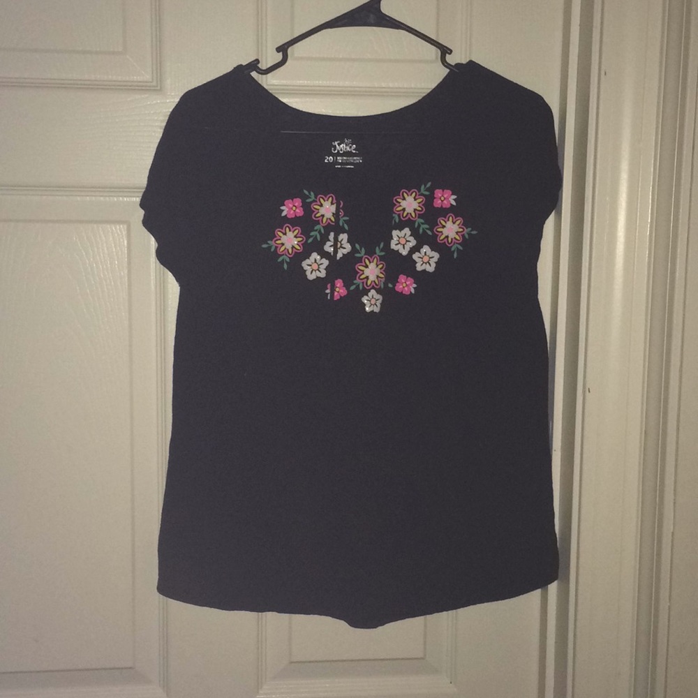 Justice Floral tee shirt